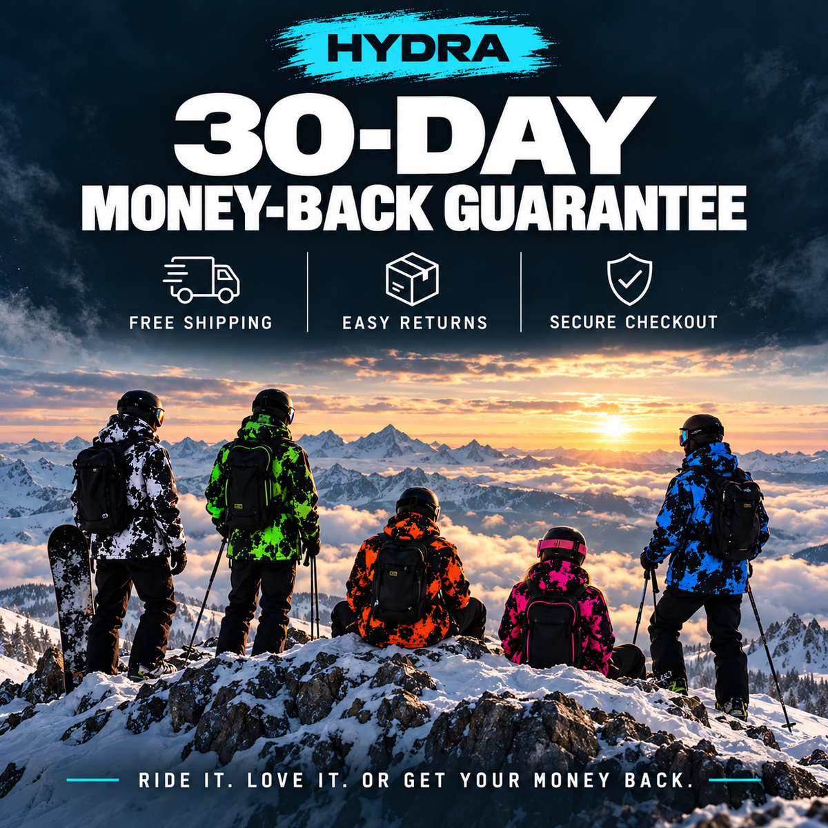 HYDRA — Veste de ski à couleur réactive à l’eau